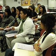 Students at scholarship workshop